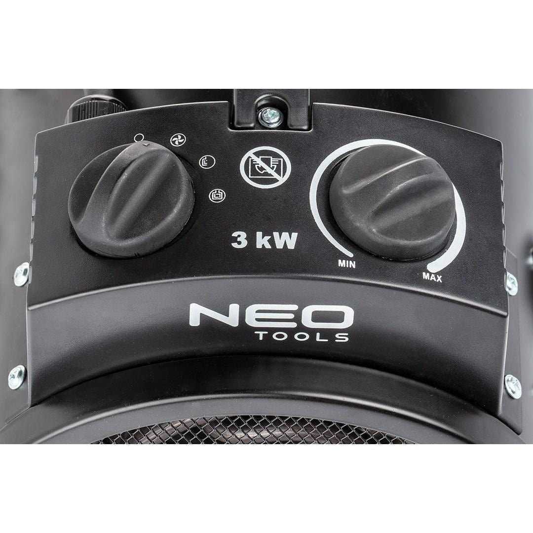 Ipari fűtőberendezés, 3000 W, állítható beállítások, IPX4, NEO