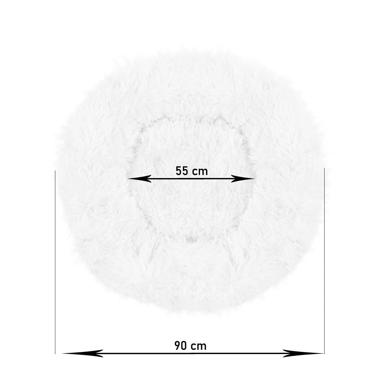 Culcus moale, pentru caine/pisica, albastru, 90 cm