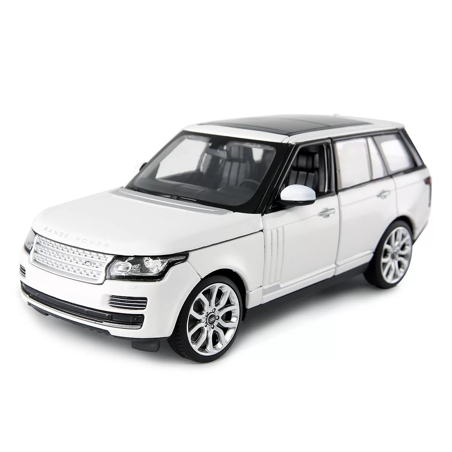 Fehér Range Rover fém játékautó 1-24 méretarányban