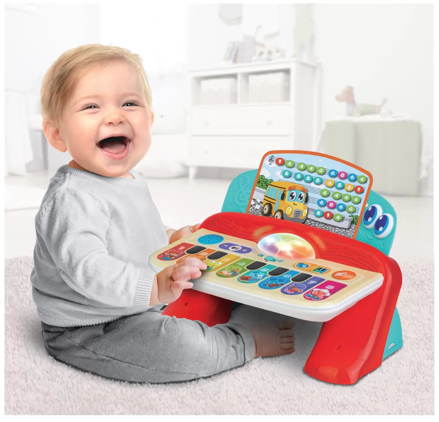 Winfun pian cu sunete si lumini cu 8 taste