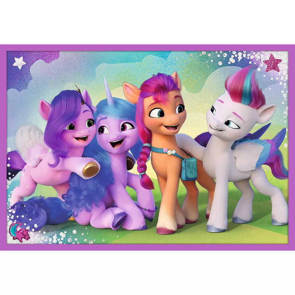 Puzzle trefl 10in1 my little pony -  poneii stralucitori