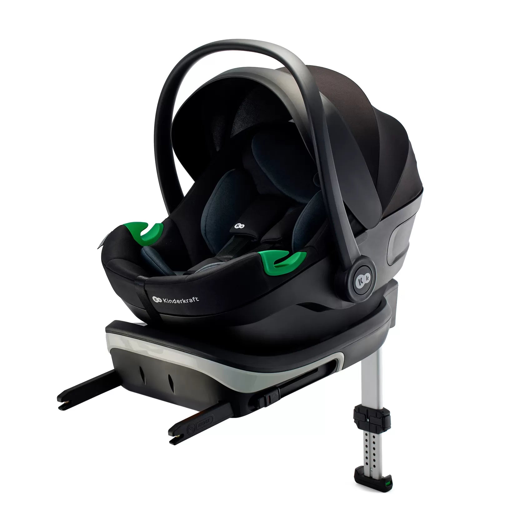 Scoica auto kinderkraft i-care i-size 40-87 cm, rwf, graphite black