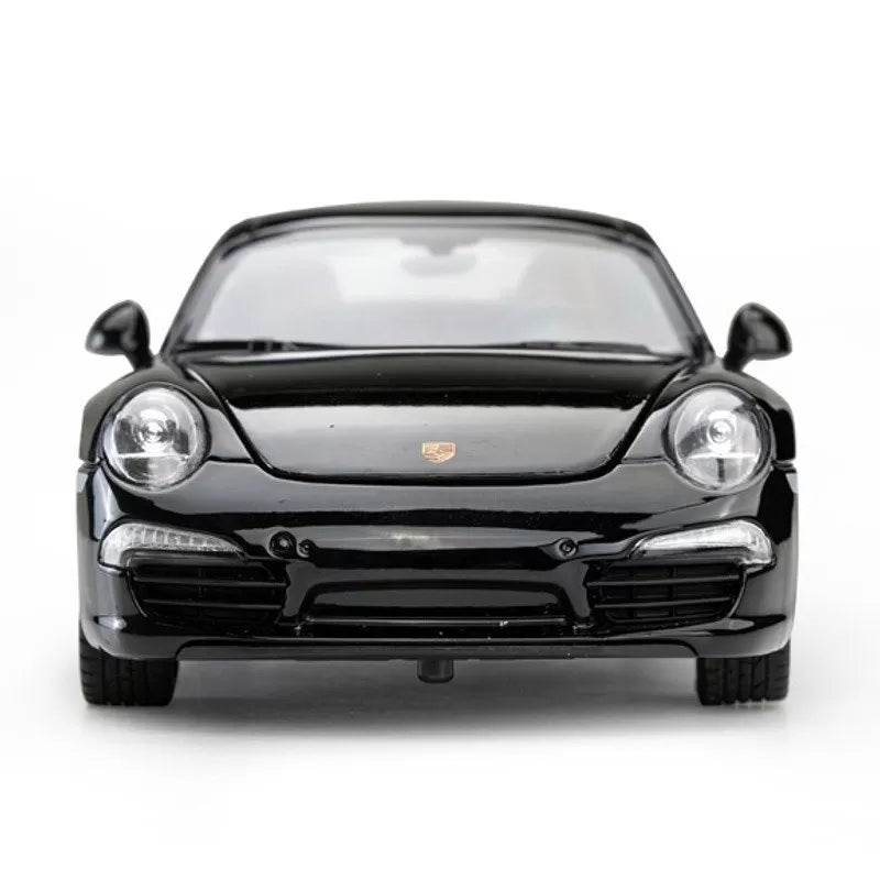 Porsche 911 fekete fém autó 1-24 méretarányban
