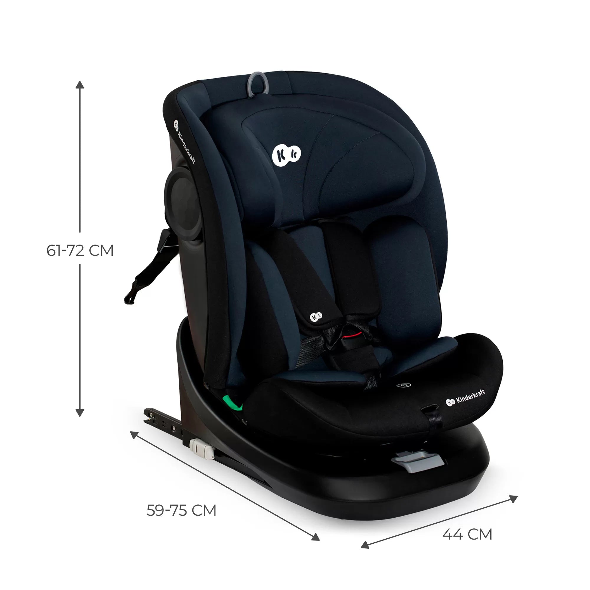 Scaun auto kinderkraft i-grow i-size 40-150 cm, black