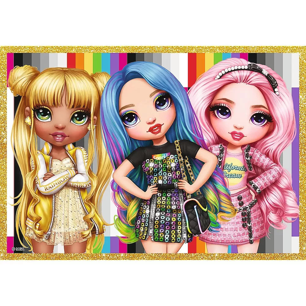 Puzzle trefl 10in1 rainbow high papusile fashion