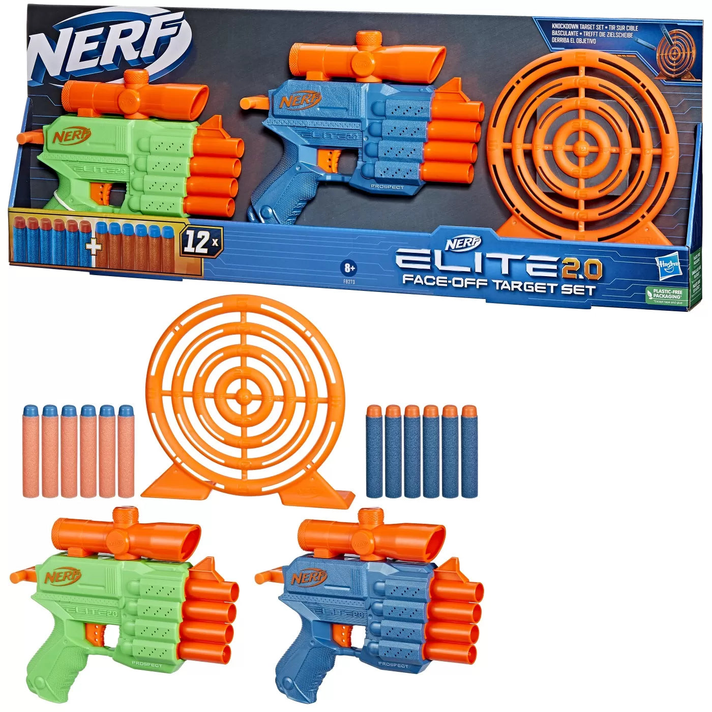 Nerf blaster nerf set elite 2.0 face off target set