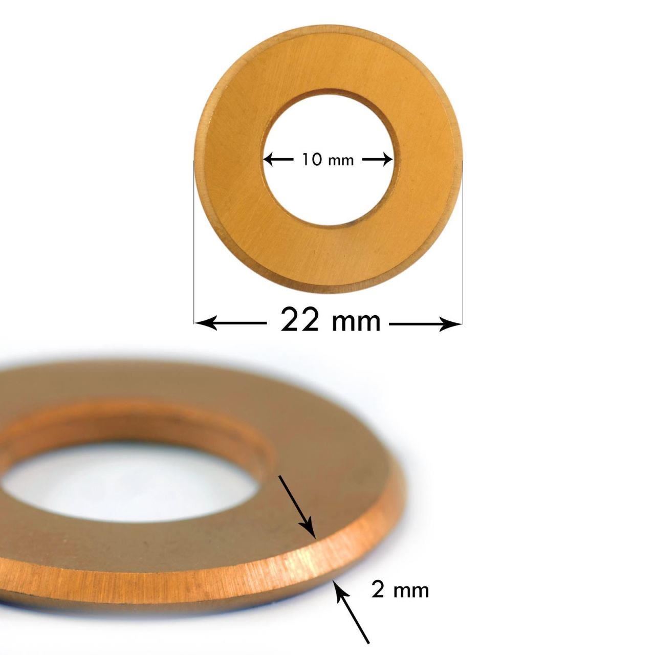 Tartalék vágógörgő kerámiacsempe-vágóhoz, titán, 22 mm, Richmann