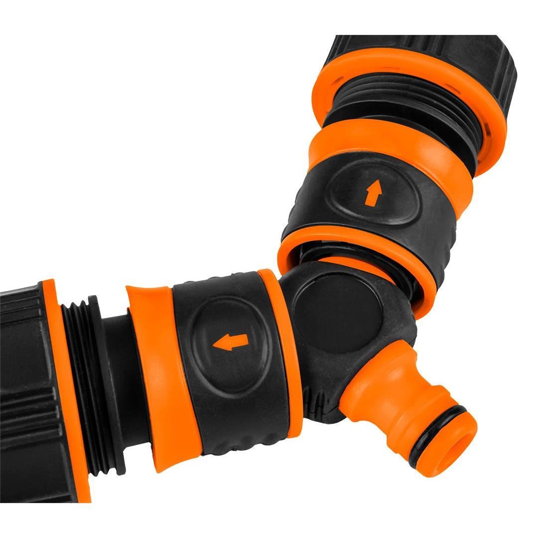 Adaptor cuplaj rapid, 3 directii, bimaterial, NEO