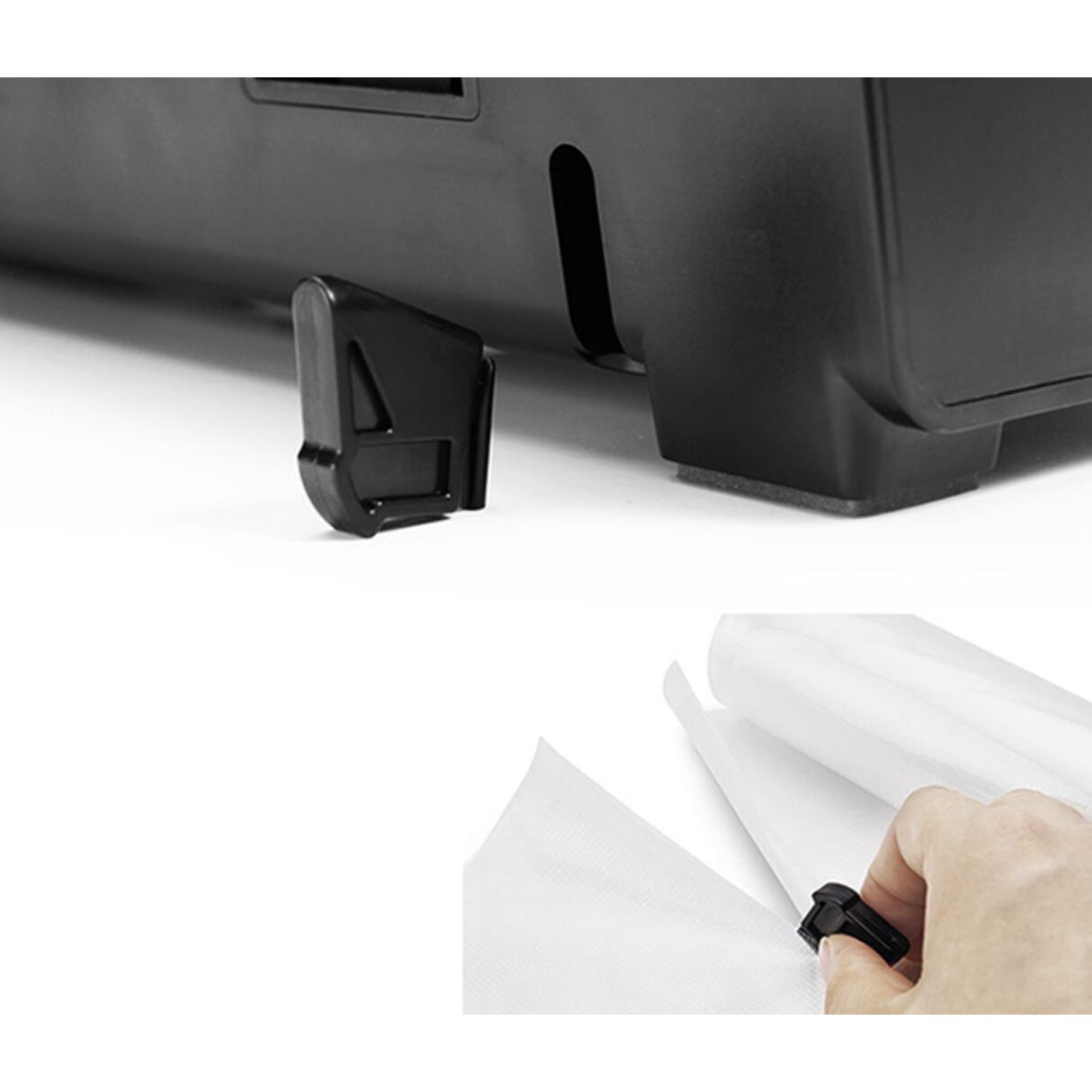 Záró- és vákuumozó gép, mérleggel, tartozékokkal, 120 W, -80 kPa, max 2 kg, 36,5x15x7,5 cm