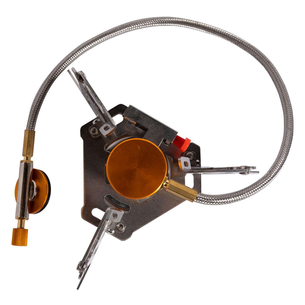 Aragaz camping, Micul Fermier, pliabil, 3200 W, un arzator, aprindere piezo-electrica, 150x85 mm