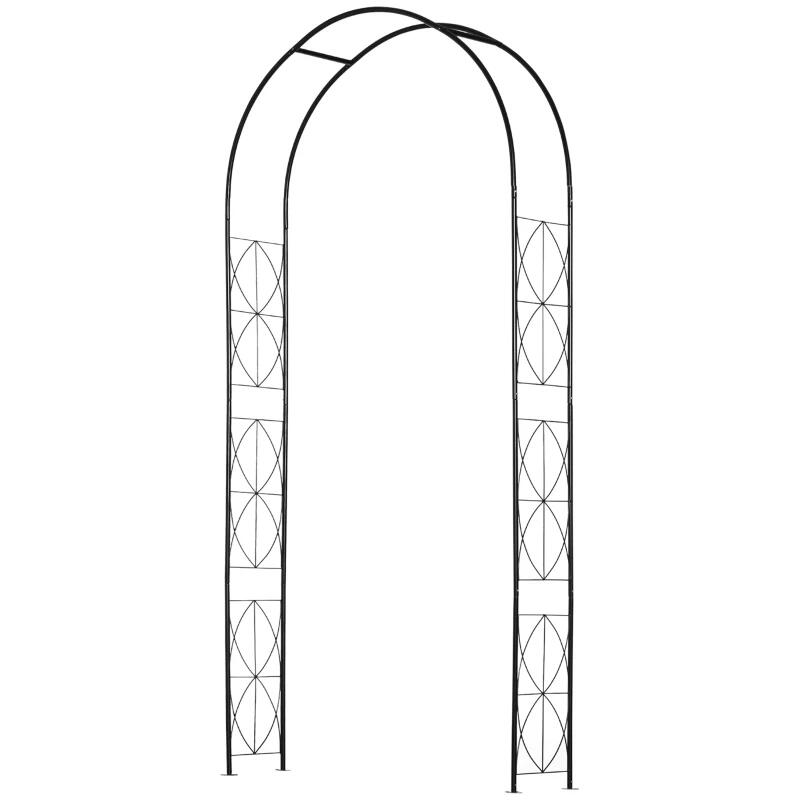 Arcada metalica, pergola, pentru gradina, 114x30x230 cm