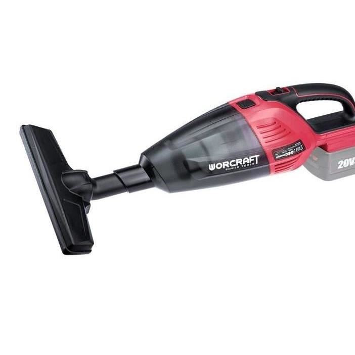 Autós porszívó, 20 V-os Li-ion, 2 Ah-s akkumulátorral, töltővel, HEPA szűrővel, Worcraft