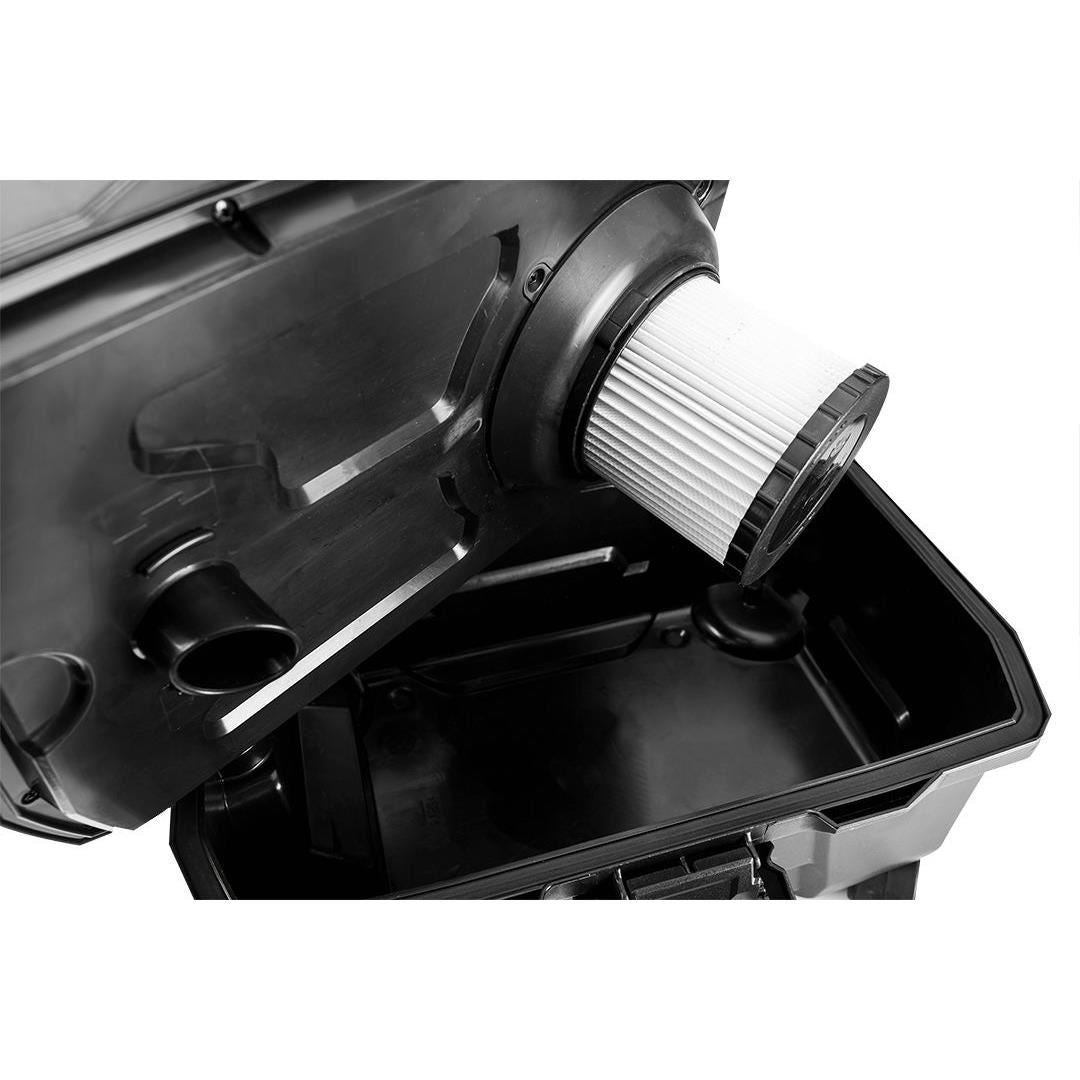 Aspirator de atelier, umed-uscat, 18V Li-ion (acumulator neinclus), functie suflare, cu accesorii, Graphite Energy
