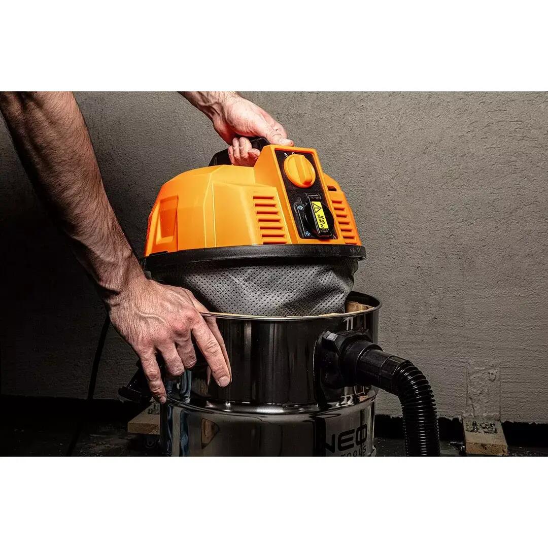 Aspirator industrial, umed-uscat, 1600 W, 35 L, filtru HEPA, cu accesorii, NEO