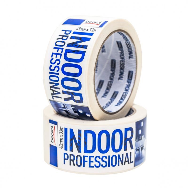 Banda acoperire, 48 mm x 33 m, Indoor Profesional, solvent, alba, Beorol