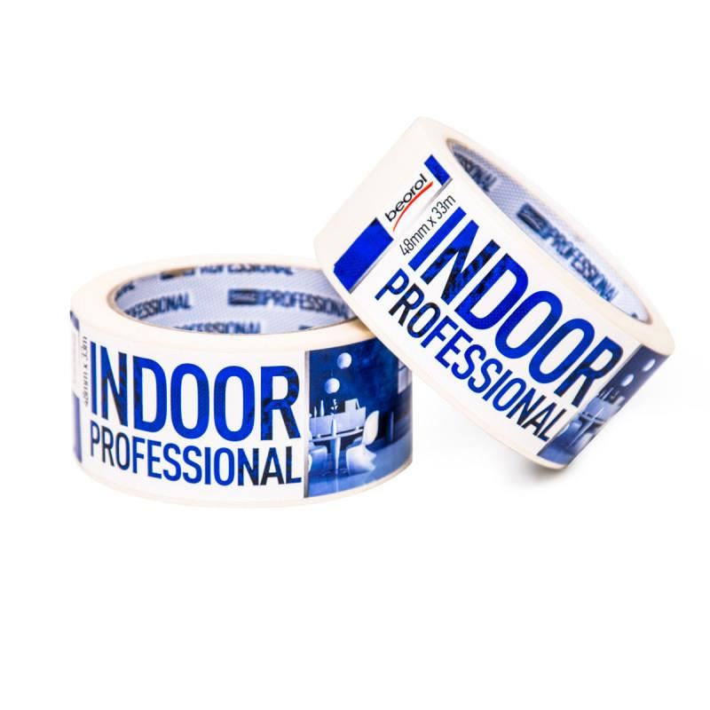 Banda acoperire, 48 mm x 33 m, Indoor Profesional, solvent, alba, Beorol