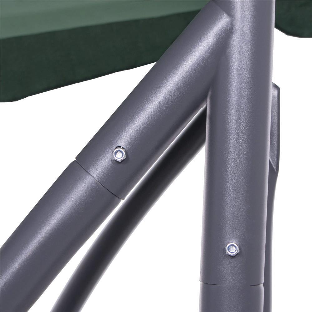 Balansoar gradina, Springos, 3 locuri, verde, 194x122x167-200 cm, functie pat, max 280 kg, Venetia