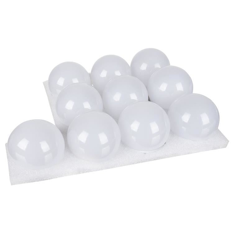 LED izzók tükörbe, fésülködőasztalba, sminkbe, vezérlőpanellel, 30 világítási mód, USB, 10 darabos készlet, Malatec