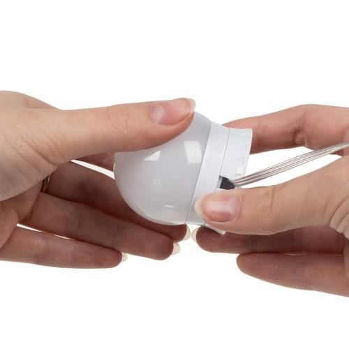 LED izzók tükörbe, fésülködőasztalba, sminkbe, vezérlőpanellel, 30 világítási mód, USB, 10 darabos készlet, Malatec