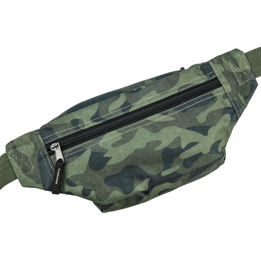 Borseta turistica/calatorie, model Survival, camuflaj, 4 buzunare, curea reglabila, 26x16 cm, NEO 