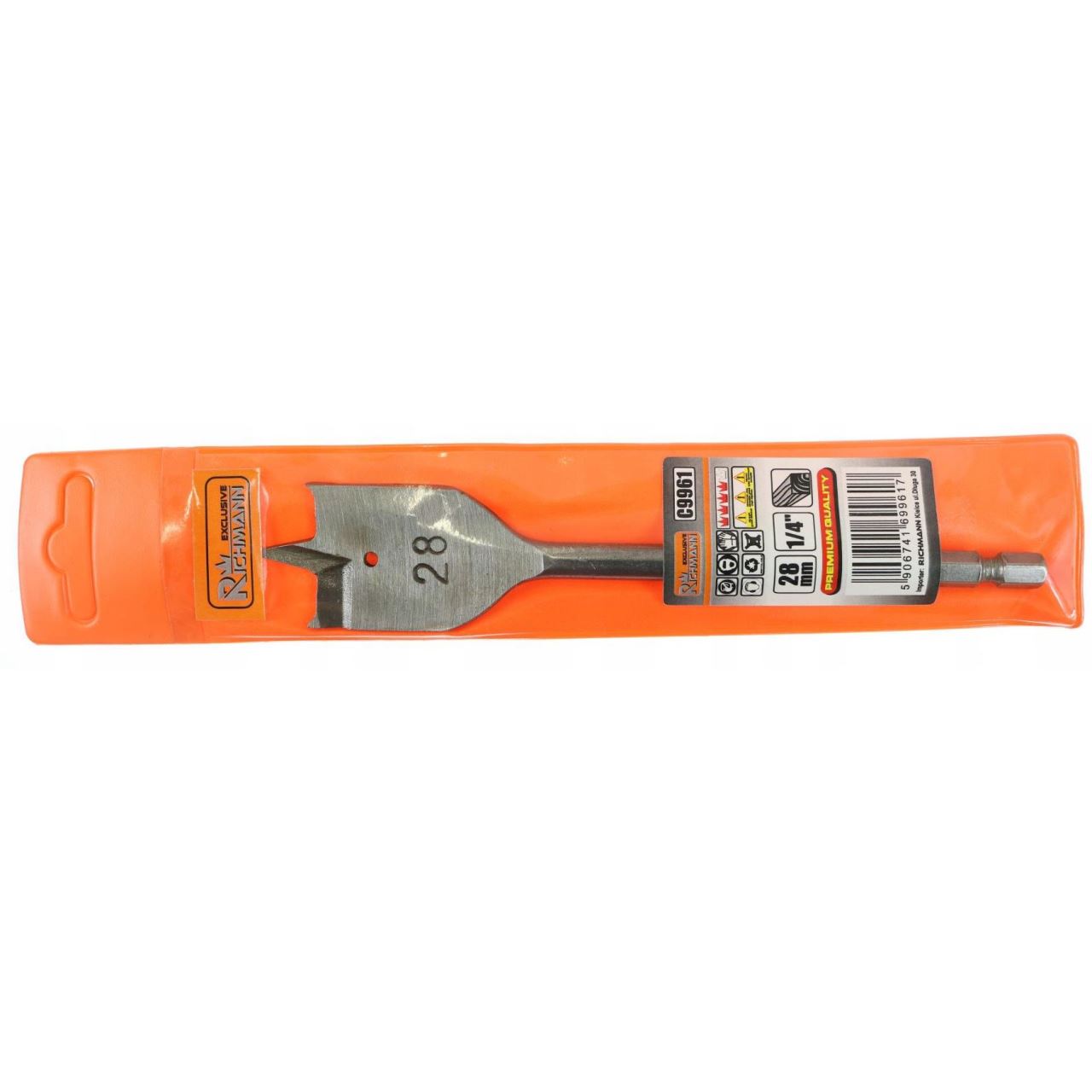 Burghiu plat pentru lemn, 28 mm, Richmann