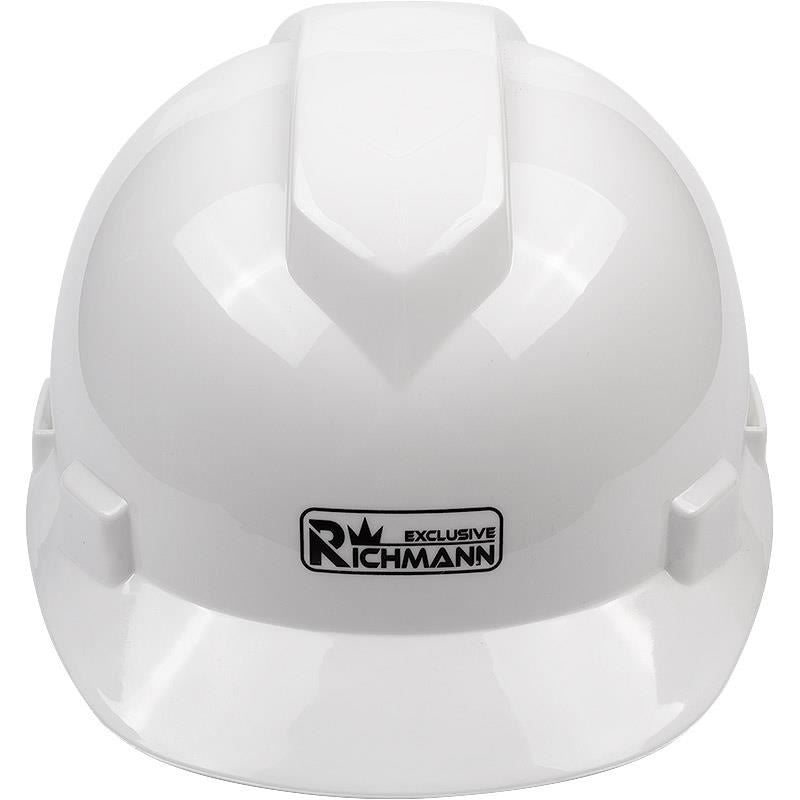 Casca de protectie HDPE, alb, reglaj in 4 puncte, Richmann Exclusive