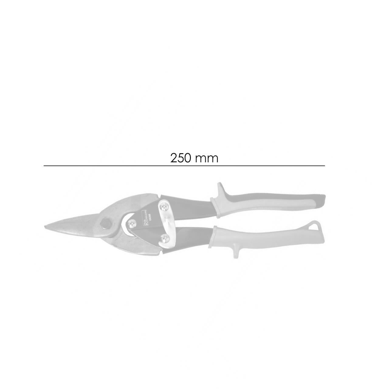 Egyenes vágó lemezolló, 250 mm, RICHMANN