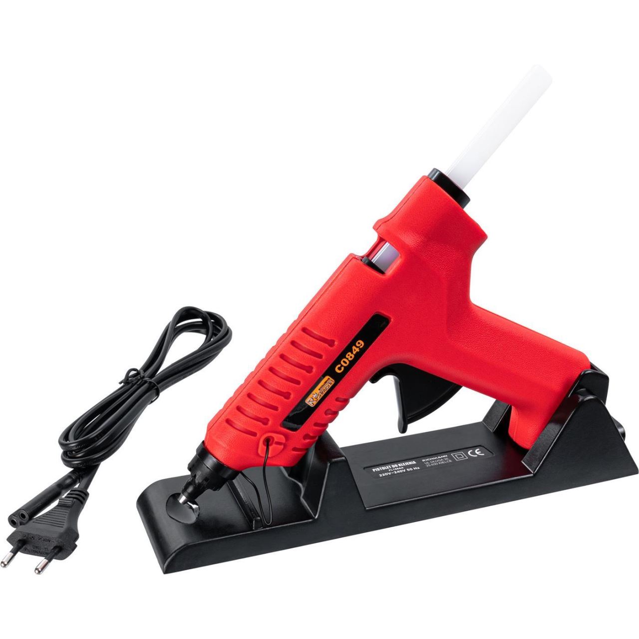 Pistol de lipit cu baton silicon, 80 W, cu suport si incarcator, 11 mm, Richmann Exclusive 