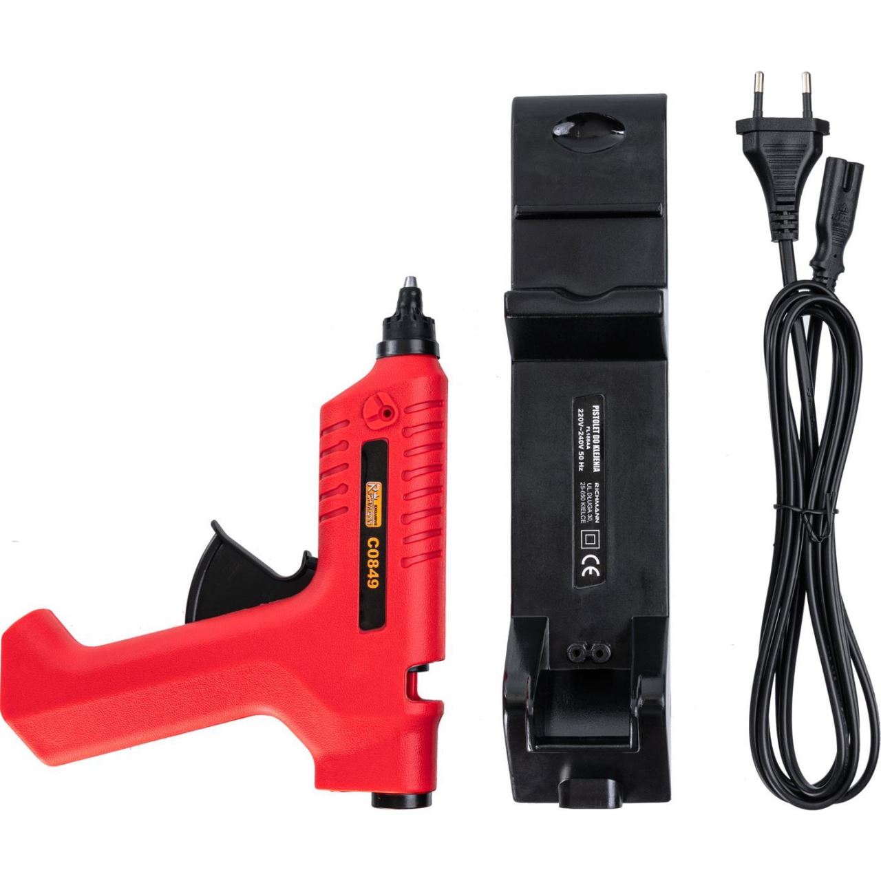 Pistol de lipit cu baton silicon, 80 W, cu suport si incarcator, 11 mm, Richmann Exclusive 
