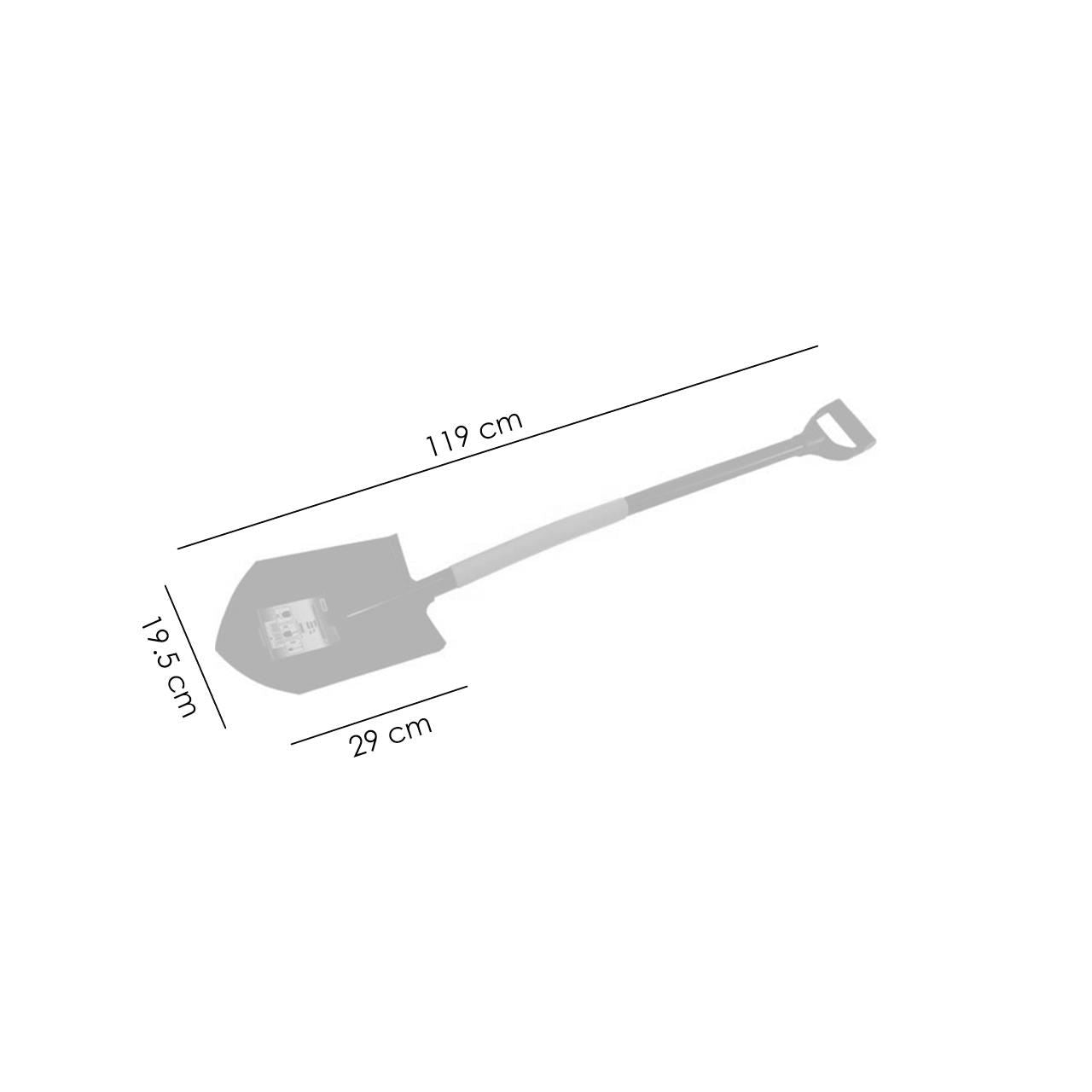 Harlet, cazma, cu coada metalica, 19.5x29 cm, 119 cm, Richmann Exclusive