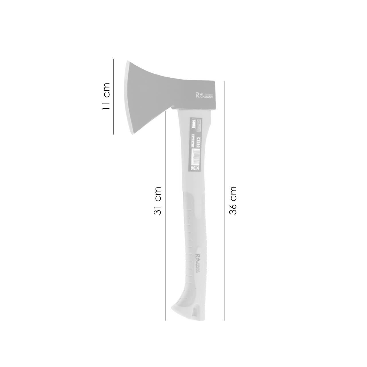 Fejsze, rostnyél, 600 g, 11x36 cm, Richmann Exclusive