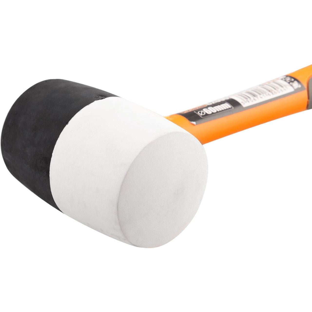 Ciocan  cauciuc, alb-negru, maner fibra, 910g, Richmann Exclusive