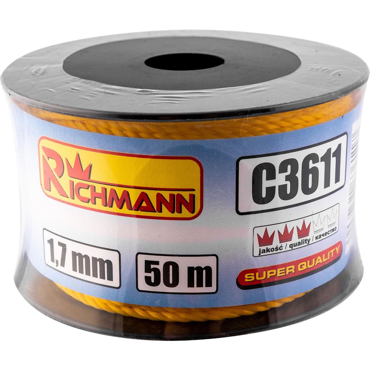 Kőműves zsineg, többszínű, 50 mx 1,7 mm, RICHMANN