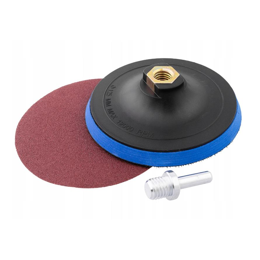 Gumitartó tépőzárral, flexibilis/fúrógéphez, 115 mm, Richmann