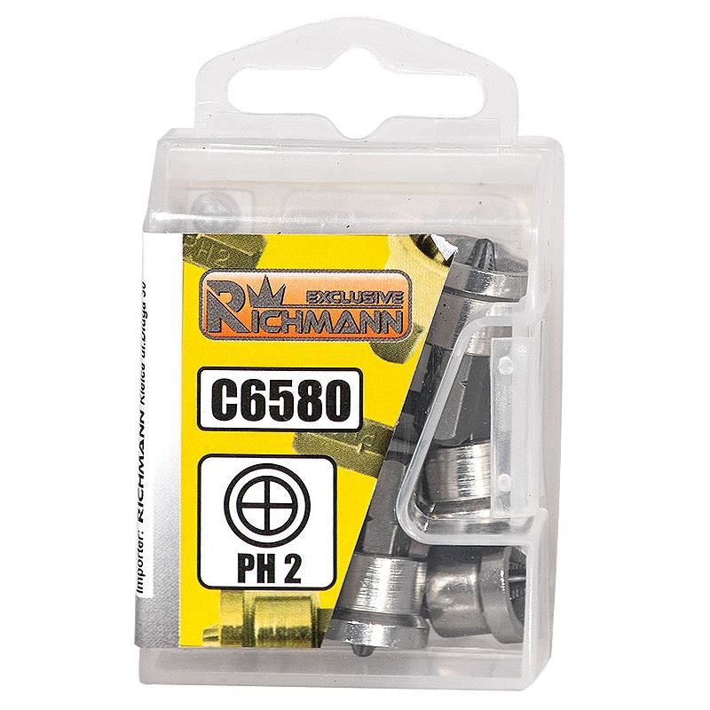 Varfuri, biti, cu opritor gips carton, PH2, 1/4", PH2x25 mm, Richmann Exclusive