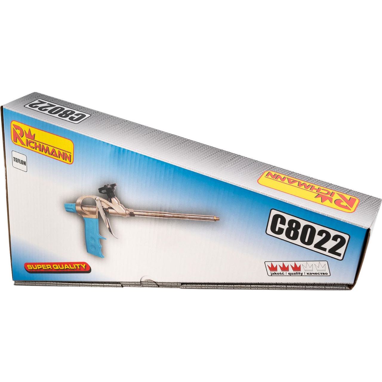 Pistol aplicat spuma, poliuretanica, interior teflonat, cu 2 varfuri, 32 cm, Richmann