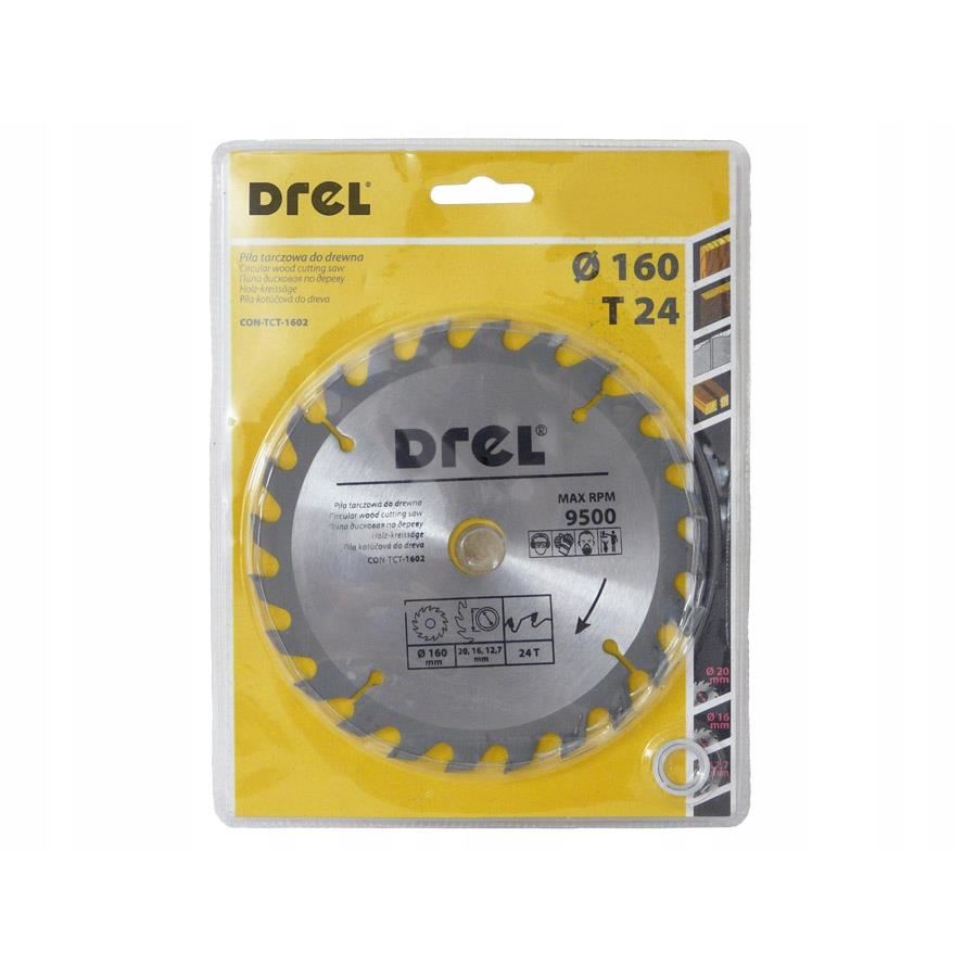 Disc circular vidia, 24 dinti, 160 mm, Drel