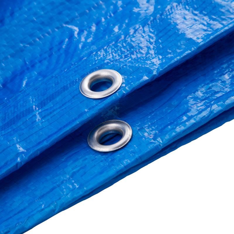 Prelata impermeabila cu inele, 6x8 m, PE, 80 g/mp, 48 mp, Beorol