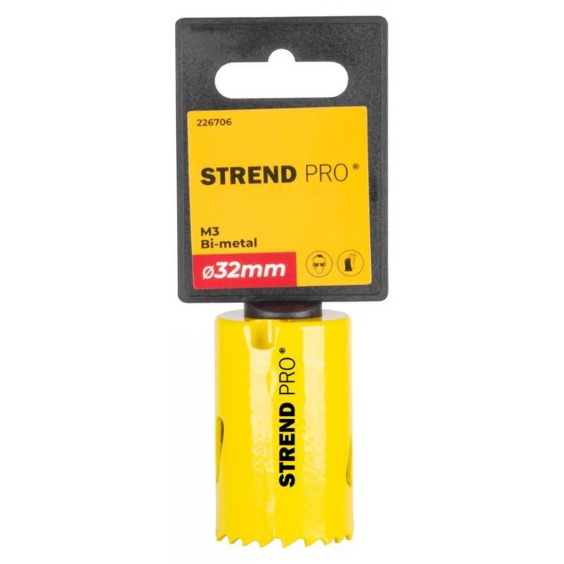 Bimetál koronafúró fém, fa fúrásához, 32 mm, Strend Pro