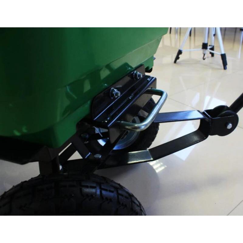 Carucior de gradina, transport, Chomik, metalic, verde, max 300 kg, 110x51x50 cm