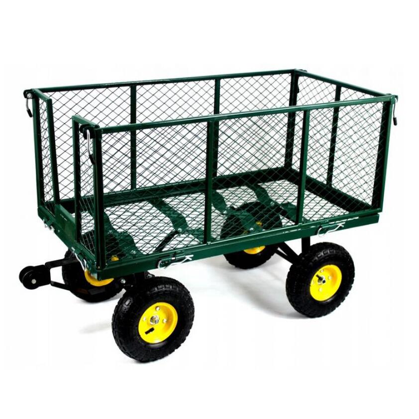 Carucior de gradina, transport, Chomik, verde, max 450 kg, 102x52x72 cm