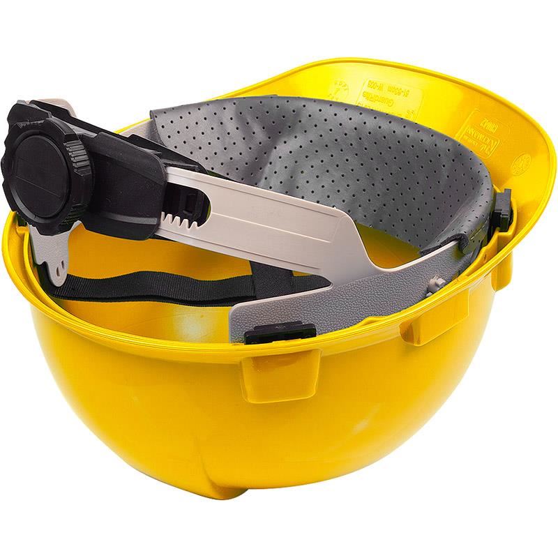 HDPE védősisak, sárga, 4 pontos állítás, Richmann Exclusive