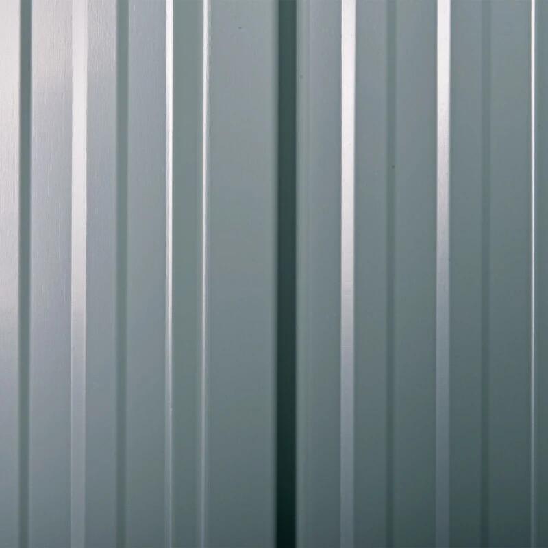 Kerti fészer/szerszámtároló, acél és PP, fekete, 236x174x190 cm