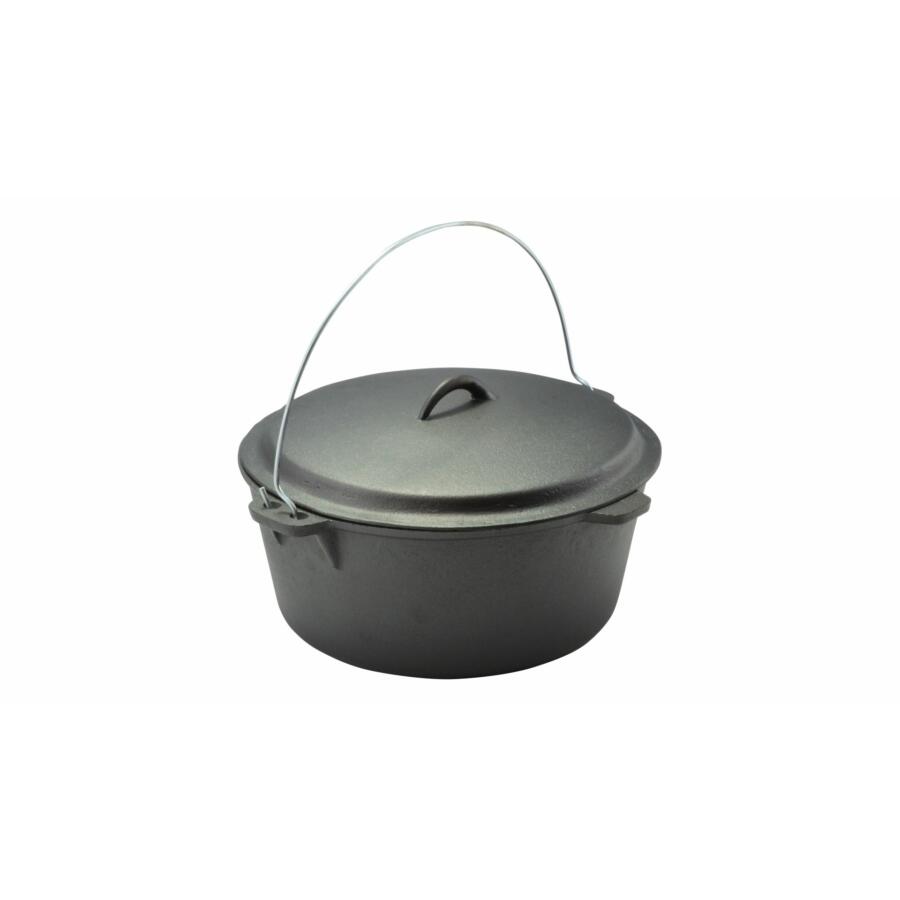 Ceaun fonta, cu maner si capac, 7.2 L, 30x14 cm, Perfect Home