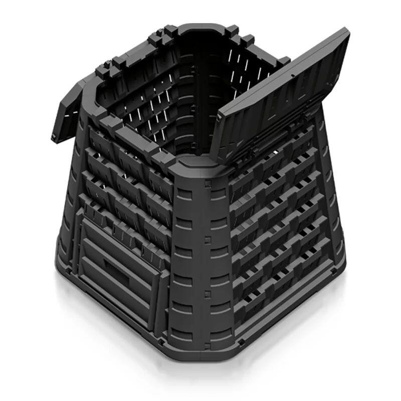 Compostor de gradina, 450 L, negru, Evogreen, Vario