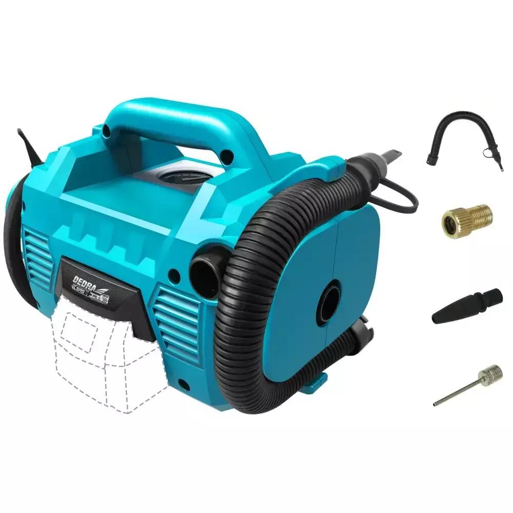 Compresor aer 18v (2Ah,4Ah,6Ah -Li-ion), 10BAR , SAS+ALL, DEDRA