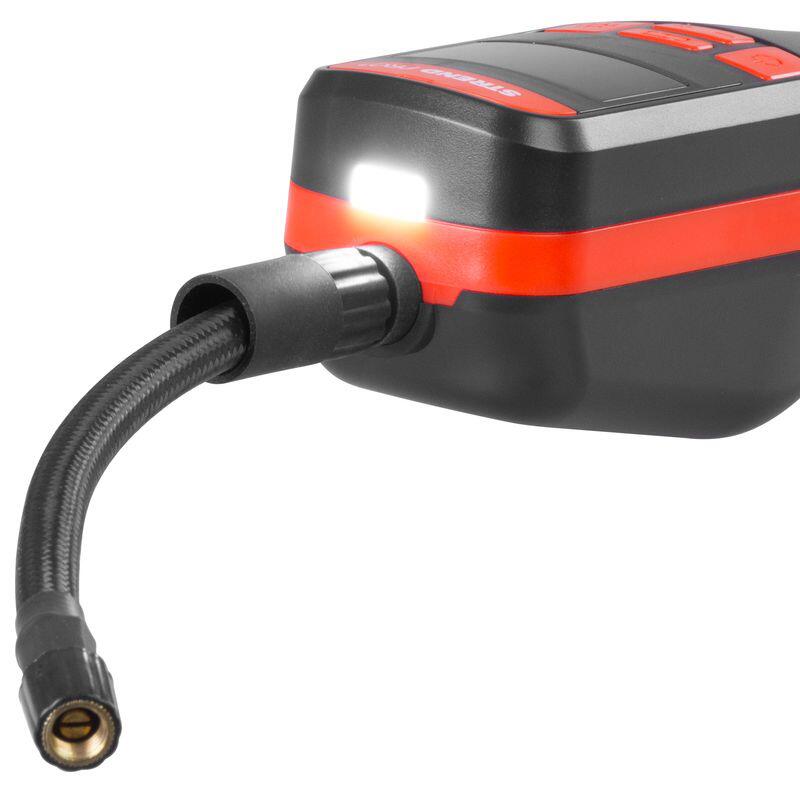 Autós légkompresszor, Strend Pro, 150 PSI, 10 bar, USB-C, LED lámpával, tokkal