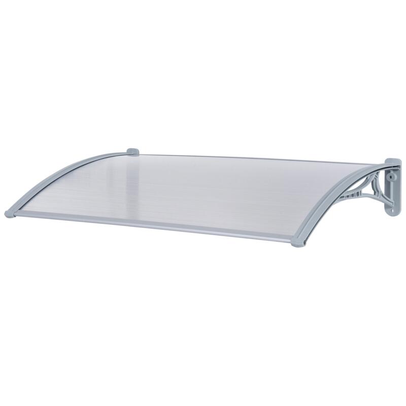 Copertina marchiza, PVC si aluminiu, gri, 140x70x21 cm