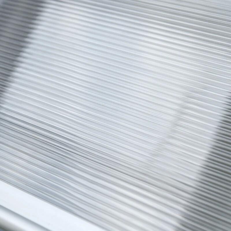 Copertina marchiza, policarbonat si aluminiu, transparent, 110x60x23 cm
