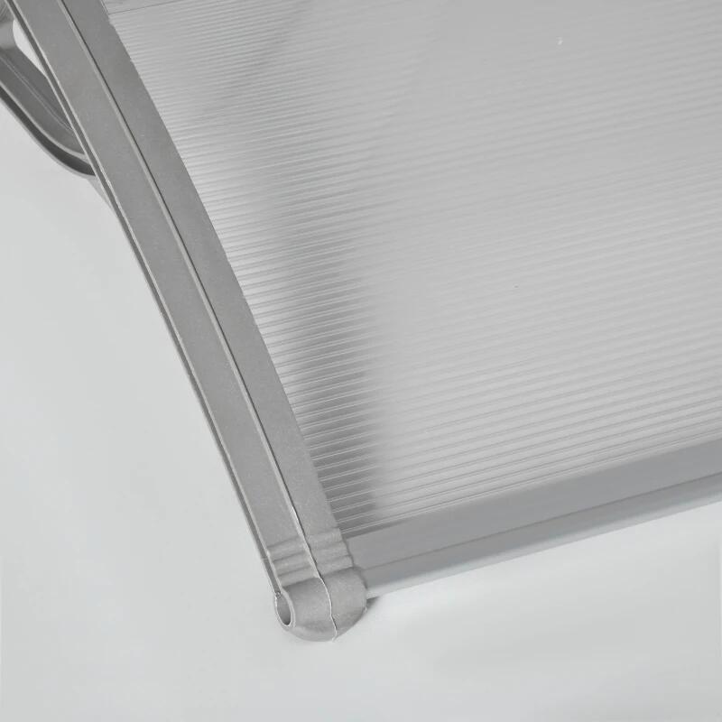 Copertina marchiza, policarbonat, transparent, 100x80x23 cm